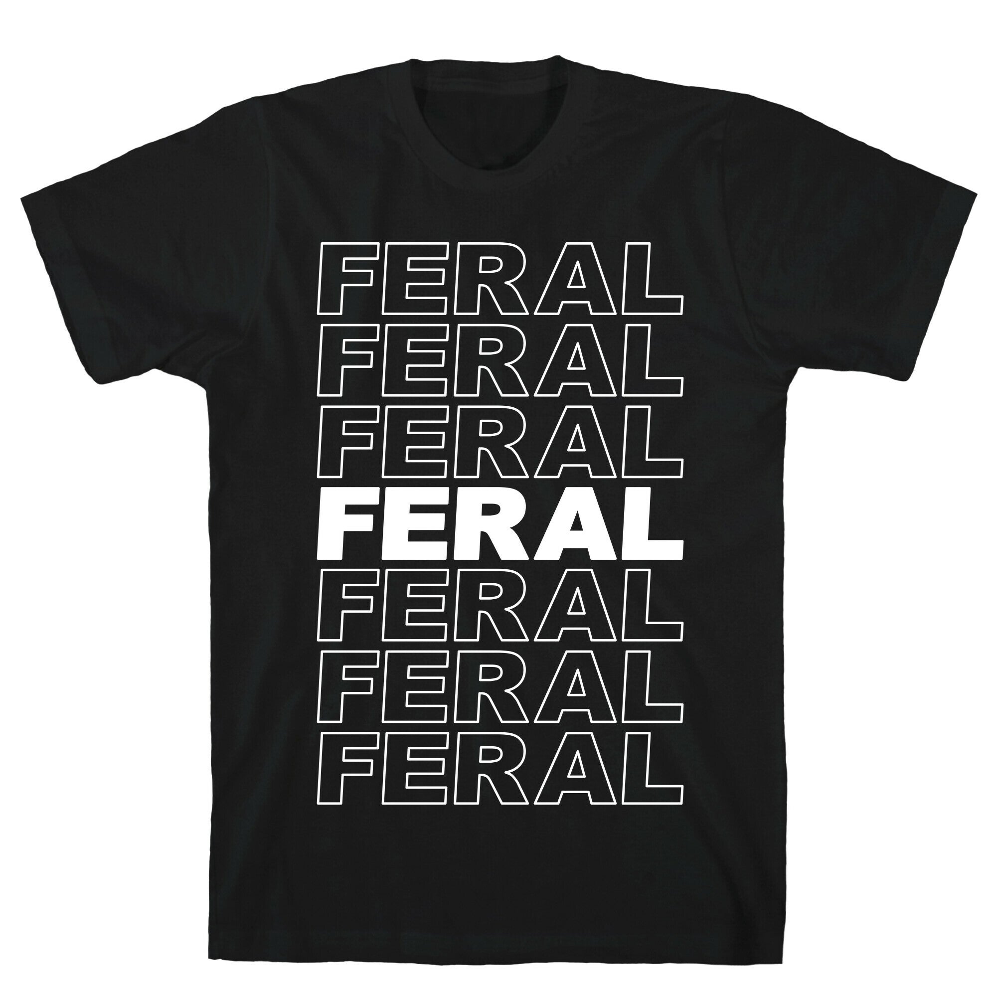 Feral Thank You Bag Parody T-Shirt